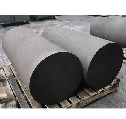 12 μm Taille de grain Sintration de la tige de graphite Bloc de graphite isostatique de carbone lisse