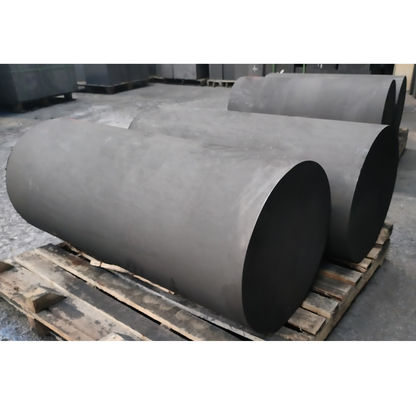 12 μm Taille de grain Sintration de la tige de graphite Bloc de graphite isostatique de carbone lisse