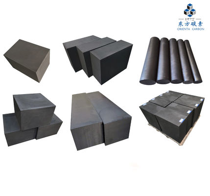 EDM Industrie Barres de graphite rondes de taille de grain de 8 μm Blocs de graphite au carbone