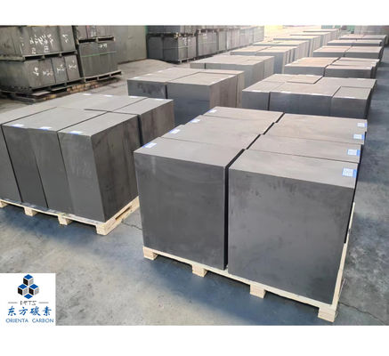 115 Mpa Bloc de graphite gris foncé isostatique avec résistance à haute température